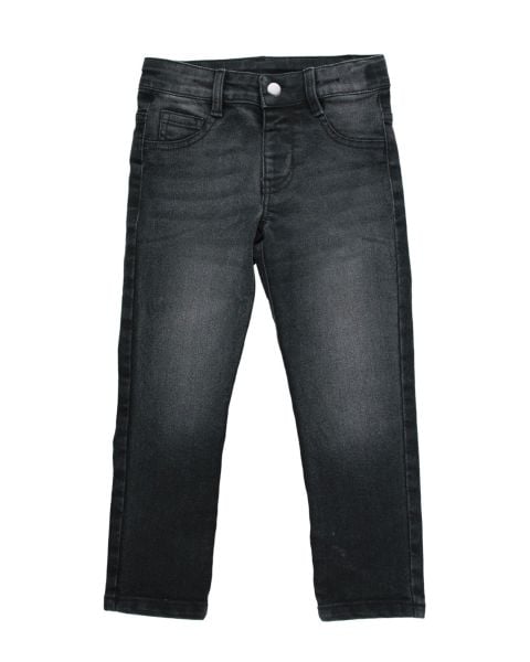Girls Black Wash Skinny Jeans