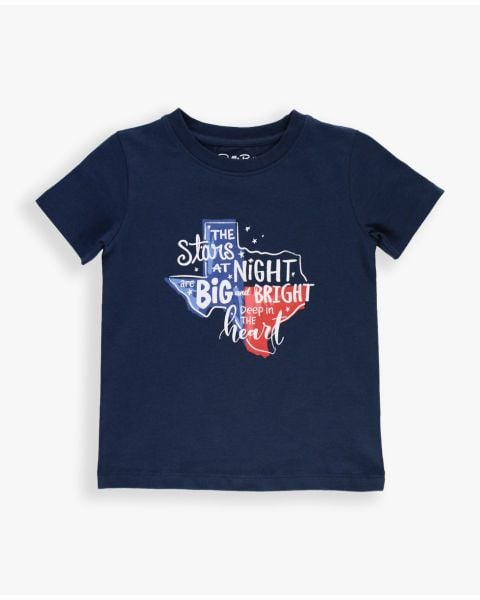 Girls' Dark Navy Texas Graphic Tee
