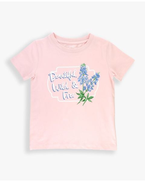 Girls' Pink Texas Graphic Tee