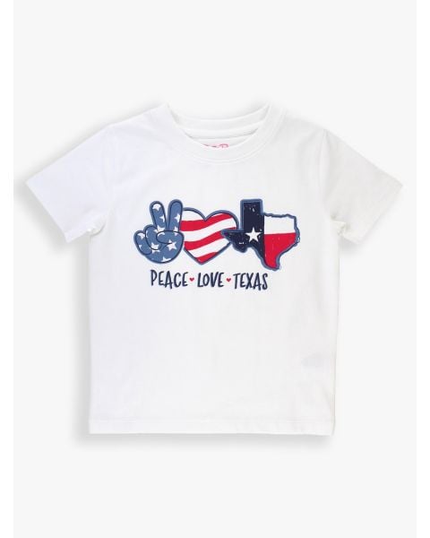 Girls' White Texas Graphic Tee
