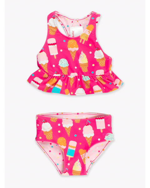 Sweet Scoops Reversible Peplum Tankini 2-Piece Swimsuit