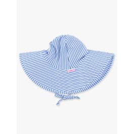 Periwinkle Blue Seersucker Swim Hat