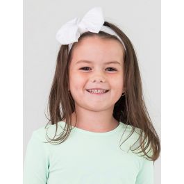 White Big Bow Headband