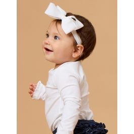 White Bow Headband