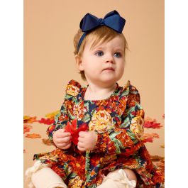 Dark Navy Bow Headband