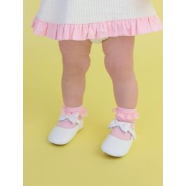 Pink 3-Pack Ruffle Ankle Socks