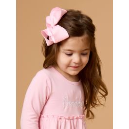 Pink Big Bow Hair Clip