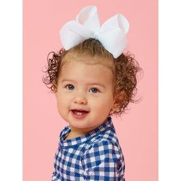 White Big Bow Hair Clip