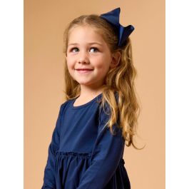 Dark Navy Big Bow Hair Clip