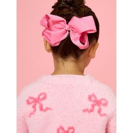 Bubblegum Pink Big Bow Hair Clip