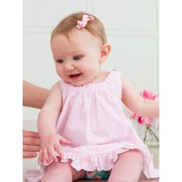 Pink Small Bow Clip Set