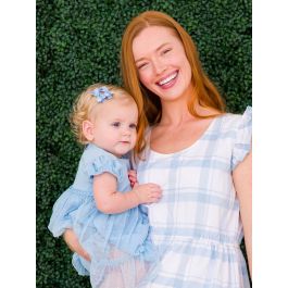 Light Blue Small Bow Clip Set