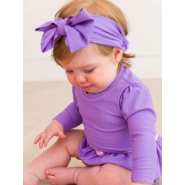 Wisteria Purple Shimmer Swim Bow Headband