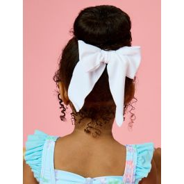 White Active Bow Clip