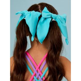 Bright Aqua Active Bow Clip