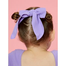 Wisteria Purple Active Bow Clip