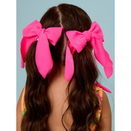 Neon Magenta Active Bow Clip