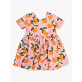 Orange You The Sweetest Knit Short Sleeve Twirl Dress