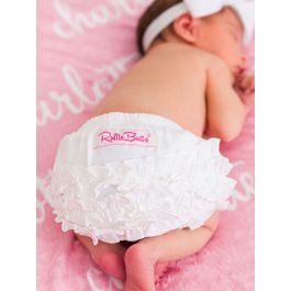 White Knit RuffleButt Bloomer