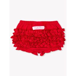 Red Knit RuffleButt Bloomer