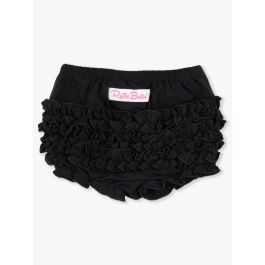 Black Knit RuffleButt Bloomer