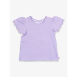 Lavender Short Sleeve Scallop Tee