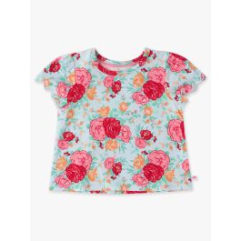 Rosy Meadow Short Sleeve Scallop Tee