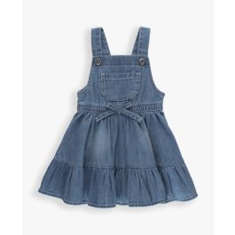 Light Wash Denim Overall Jumper Dress