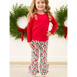 Deck The Halls Flare Pants, with Signature Rear Ruffles