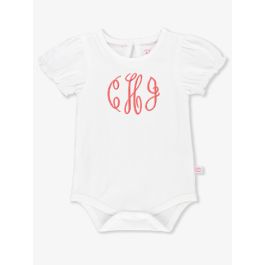 White Puff Sleeve Bodysuit