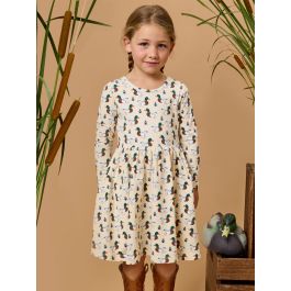 Mallard Marsh Knit Long Sleeve Twirl Dress