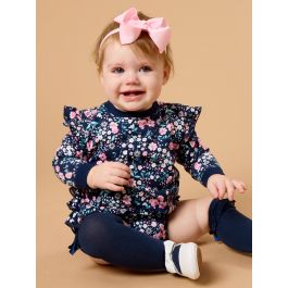 Moonlit Meadow Sweatshirt Bubble Romper
