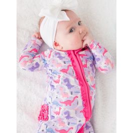 Sweetie-saurus Ruffle One Piece Footie Pajamas