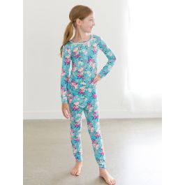 Fancy Me Floral Ruffle Long Sleeve Pajama Set