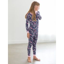 Moonlit Meadow Ruffle Long Sleeve Pajama Set, Bamboo Viscose