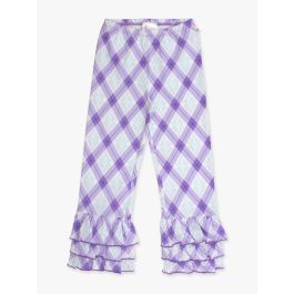 Purple Enchanted Argyle Flare Pants