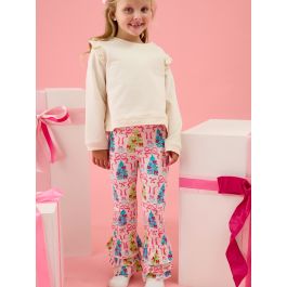 Merry & Bright Bows Flare Pants