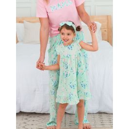 Mint Meadow Flutter Pajama Night Gown