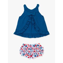 Star-Spangled Knit Swing Top and Bloomer Set