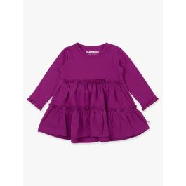 Plum Tart Knit Ruffle Tiered Tunic