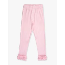 Pink Ruffle Leggings