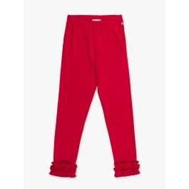 Red Ruffle Leggings