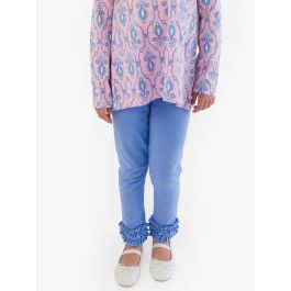 Periwinkle Blue Ruffle Leggings