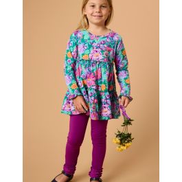 Plum Tart Ruffle Leggings