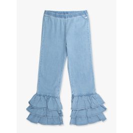 Light Wash Denim Flare Pants