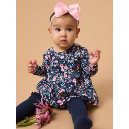 Moonlit Meadow Knit Long Sleeve Twirl Top and Bloomer Set