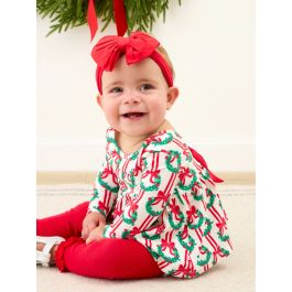 Deck The Halls Knit Long Sleeve Twirl Top and Bloomer Set