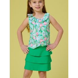 Bright Green Active Skort
