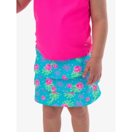 Neon Happy Hibiscus Active Skort