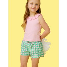 Pink Coastal Cane Active Butterfly Shorts